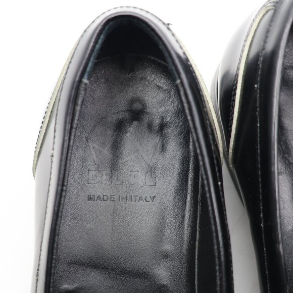 Del Re Shoes Shoes Men\'s EU Size 43 Black Leather Loafers Slip On Made In Italy main image 4